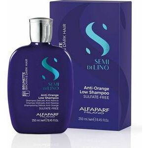 Alfaparf Milano Semi Di Lino Brunette Anti-Orange Low Shampoo - шампунь для волос коричневых, каштановых и тёмных тонов, 250ml