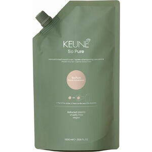 Keune So Pure Polish conditioner - Разглаживающий кондиционер для пушистых волос, 1000ml