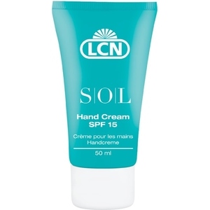 LCN sol hand cream - Intensīvi mitrinošs saules aizsargkrēms rokām ar SPF15, 50 ml
