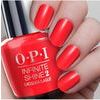 OPI Infinite Shine nail polish (15ml) - особо прочный лак для ногтей, цветUnrepentantly Red (L08)