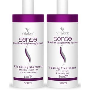 PROF. Vitaker London SENSE - cостав для кератиновго выпрямления и восстановления волос, 500 мл + 500 мл
