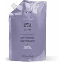 Lakme Teknia White Silver Shampoo Refill - Tonējošs šampūns blondiem, šķipsnās krāsotiem un baltiem matiem, 600ml