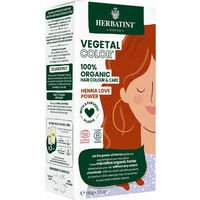 Herbatint Vegetal color Henna love power , 100 g / Augu krāsa - Henna, ruda