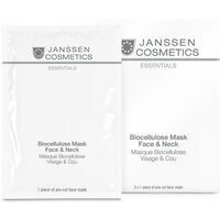 Janssen Biocellulose Mask Face&Neck - Biocelulozes maska sejai un kaklam, 5gab