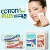 Cotton Plus Smake-Up Solution 2in1 Aloe - Sausās salvetes kosmētikas noņemšanai ar alvejas ekstraktu