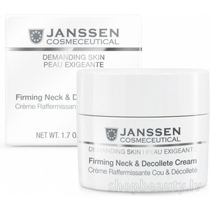 Janssen Cosmetics Firming Neck & Decollete Cream - Укрепляющий крем для кожи лица, шеи и декольте, 50 ml Janssen Cosmetics