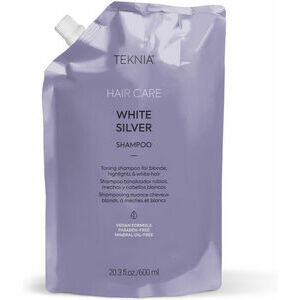 Lakme Teknia White Silver Shampoo Refill - Тонизирующий шампунь для светлых, мелированных и белых волос, 600ml