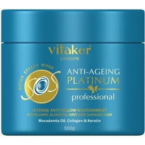 PROF. Vitaker London SOS Anti–Ageing Platinum Hair Botox ar aukstā toņa efektu,  500 g