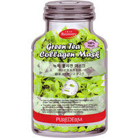 Purederm Green Tea Collagen Mask - Коллагеновая маска Зеленый чай ()