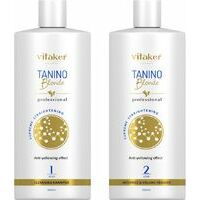 Vitaker London Tanino Blonde straightening treatment with anti-yellow effect, 500 ml + 500 ml