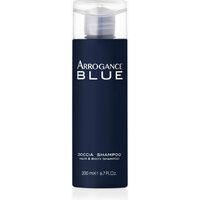 Arrogance Blue Hair&Body shampoo - dušas želeja un šampūns vīriešiem, 200 ml