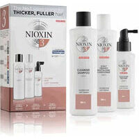 Nioxin TRIALKIT SYS 3 amplifies hair texture and restores moisture balance (150+150+50)
