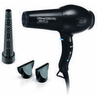 Diva Ultima 5000 Pro Hairdryer with cone Black