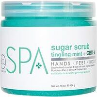 BCL SPA Tingling Mint + CBD Sugar Scrub – Cukura skrubis ar mētru un kaņepi, 473ml