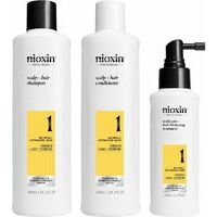Nioxin SYS 1 Trialkit  - System 1 amplifies hair texture while protecting against breakage (300+300+100)