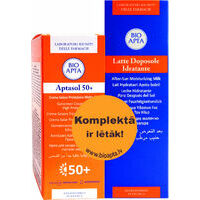 Komplekts:  BIOAPTA Aptasol 50+ krēms un Idratante mitrinošš pieniņš pēc saules