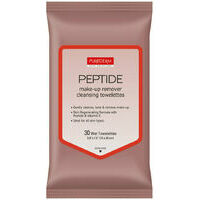 Purederm PEPTIDE make-up remover cleansing towelettes, 30pcs