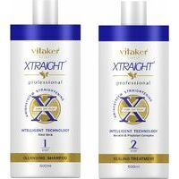 Vitaker London Xtraight Aminosystem intelligent Straightening Technology Sealing therapy matu atjaunošanas un taisnošanas komplekts, 500 ml + 500 ml