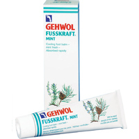 GEHWOL Fusskraft Mint Cooling foot balm  - Atsvaidzinošs, atvēsinošs, krēms normālas pēdu un kāju ādas kopšanai (75ml /125ml/500ml)