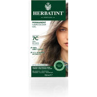 Herbatint Permanent HAIRCOLOUR Gel - Ash Blonde, 150 ml / Matu krāsa Pelēkblonds