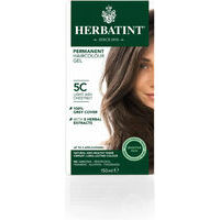 Herbatint Permanent HAIRCOLOUR Gel - Lt Ash Chestnut, 150 ml / Matu krāsa Gaišpelēki kastaņbrūns