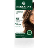 Herbatint Permanent HAIRCOLOUR Gel - Lt Golden Chestnut, 150 ml / Matu krāsa Gaišs zeltaini kastaņbrūns