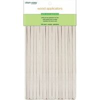() Clean & Easy Wood Applicator Spatulas- Деревянные шпатели для бровей (XS), 100шт