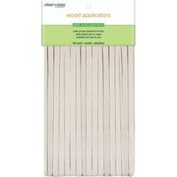 () Clean & Easy Wood Applicator Spatulas – Smalkās (XS) koka spātulas, 100gab