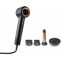 Matu fēns FLUARION HAIR DRYER IONIC 911 Black (358gr) ar 4 uzgaļiem