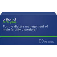 Orthomol Fertil Plus Caps N30 - Antioksidanti un uzturvielas, kas būtiskas spermas kvalitātes uzlabošanai