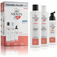 Nioxin System 4 delivers denser-looking hair and restores moisture balance (300+300+100)