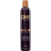 CHI Deep Brilliance Olive & Monoi Optimum Finish Flexible Hold Spray - лак для эластичной фиксации волос, 284g