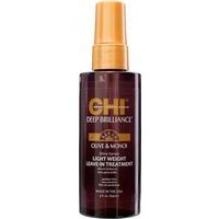 CHI Deep Brilliance Olive & Monoi Leave-In Treatment - neskalojams atjaunojošs komplekss (89ml/177ml)